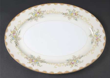Dalton 14" Oval Serving Platter by Meito