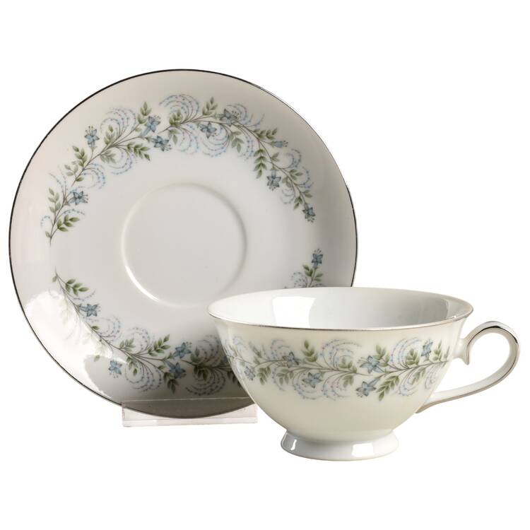 Delphine Footed Cup & Saucer Set