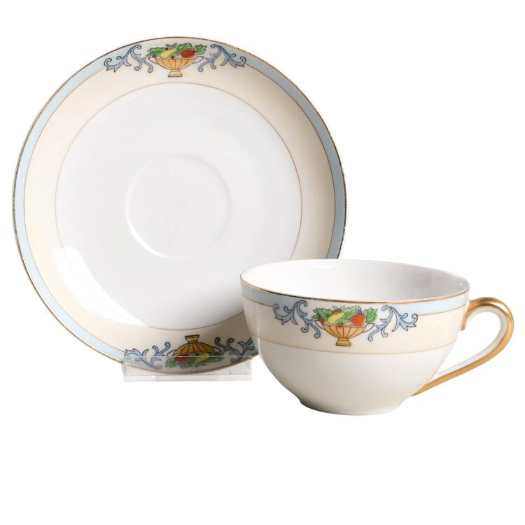 Delphi Flat Cup & Saucer Set