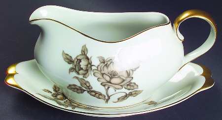Desert Rose Gravy Boat & Underplate
