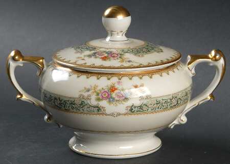 Dexter (Empire Shape) Sugar Bowl & Lid by Meito