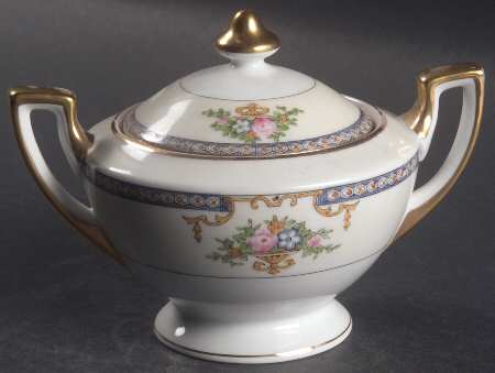 Dolores (Gold Trim) Sugar Bowl & Lid