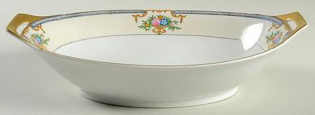 Dolores (Gold Trim) 11" Oval Vegetable Bowl