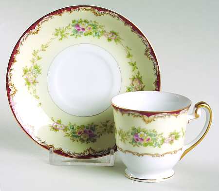 Dubarry Footed Demitasse Cup & Saucer Set