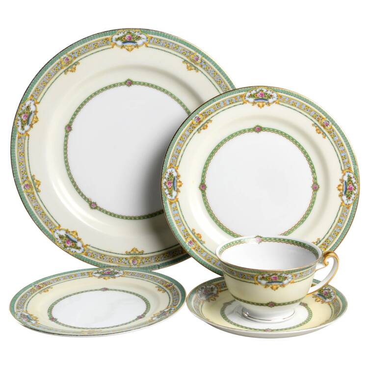 Dublin (Floral Urns) 5 Piece Place Setting