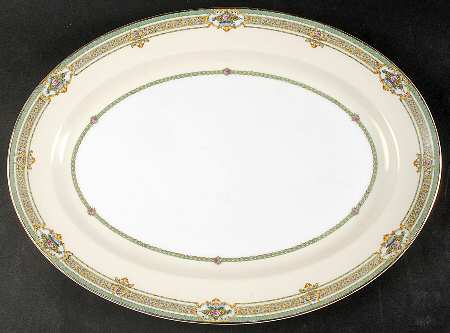 Dublin (Floral Urns) 16" Oval Serving Platter