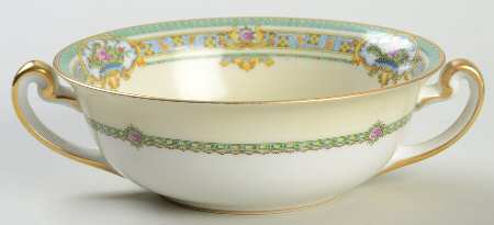 Dublin (Floral Urns) Flat Cream Soup Bowl
