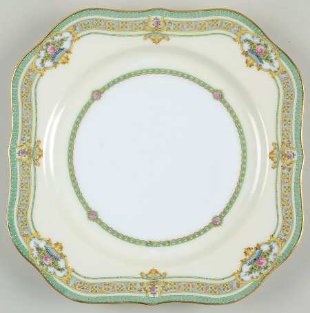 Dublin (Floral Urns) Square Salad Plate