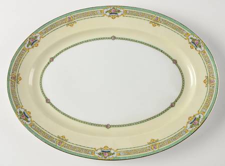 Dublin (Floral Urns) 14" Oval Serving Platter