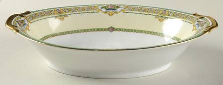 Dublin (Floral Urns) 9" Oval Vegetable Bowl