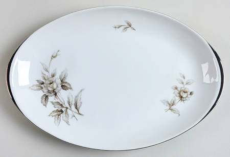 Dusk Rose 12" Oval Serving Platter