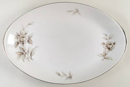 Dusk Rose 14" Oval Serving Platter