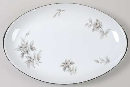 Dusk Rose 16" Oval Serving Platter