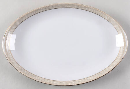 Etude 12" Oval Serving Platter by Meito