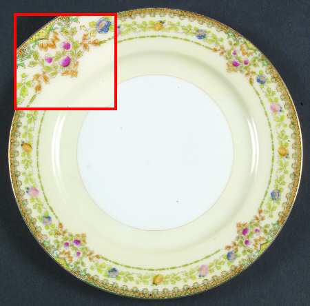 Fantasy (Multicolor Flowers) Salad Plate