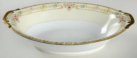 Fantasy (Multicolor Flowers) 11" Oval Vegetable Bowl
