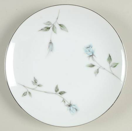 Fleurette (Coupe, Platinum Trim) Bread & Butter Plate