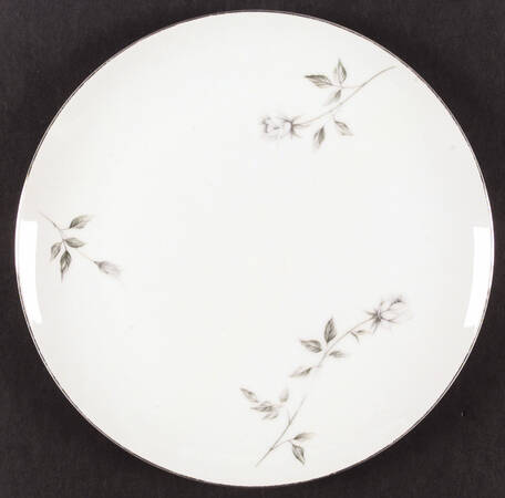 Fleurette (Coupe, Platinum Trim) Dinner Plate