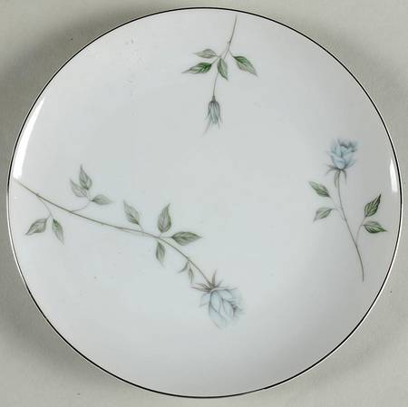 Fleurette (Coupe, Platinum Trim) Salad Plate