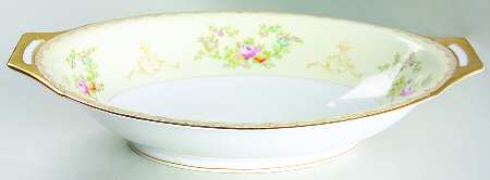 Flora 11" Oval Vegetable Bowl