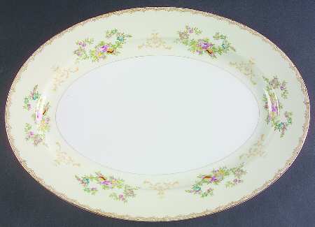Flora 14" Oval Serving Platter
