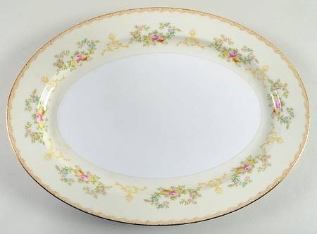 Flora 16" Oval Serving Platter