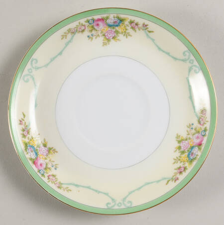 Formal Garden Saucer for Footed Cream Soup Bowl