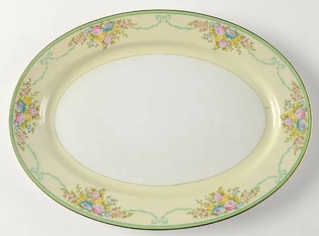 Formal Garden 14" Oval Serving Platter