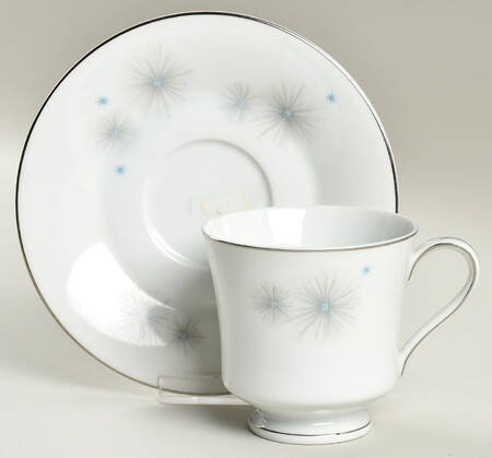 Galaxie Footed Cup & Saucer Set