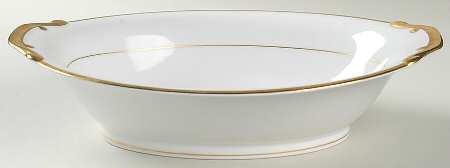 Goldena 11" Oval Vegetable Bowl by Meito