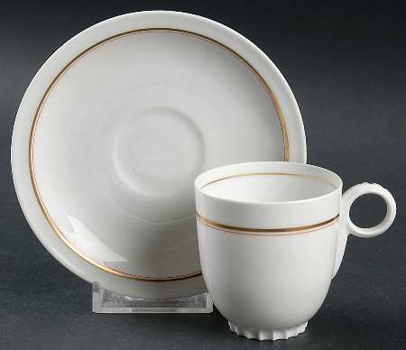 Hanover Footed Demitasse Cup & Saucer Set