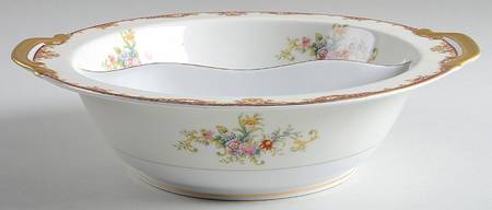 Hanover 10" Round Divided Vegetable Bowl