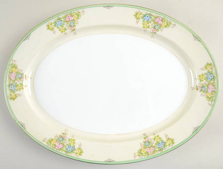 Isabella 16" Oval Serving Platter by Meito
