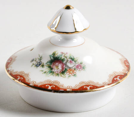 Keepsake (Floral, Burgundy Background) Lid for Coffee Pot