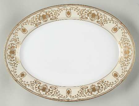 Lee Gold 16" Oval Serving Platter