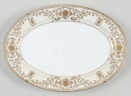 Lee Gold 12" Oval Serving Platter