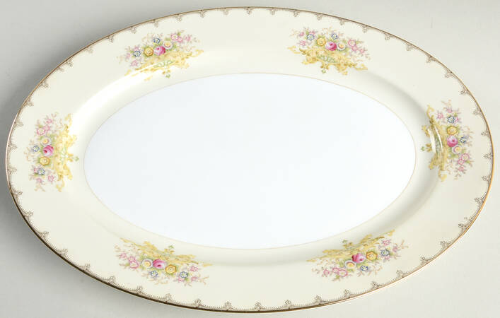 Linden 14" Oval Serving Platter by Meito