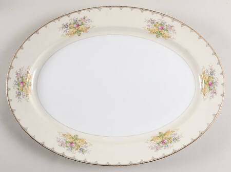 Linden 16" Oval Serving Platter by Meito