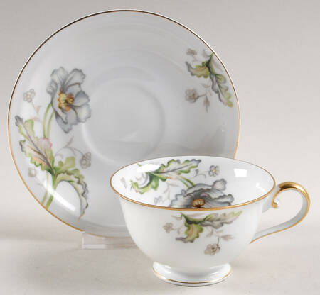 Lotus Footed Cup & Saucer Set