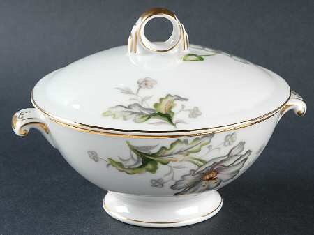 Lotus Sugar Bowl & Lid