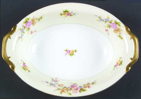 Lucille 11" Oval Vegetable Bowl by Meito