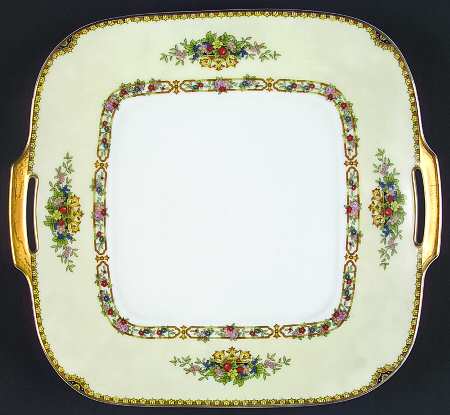 The Malta Square Handled Cake Plate