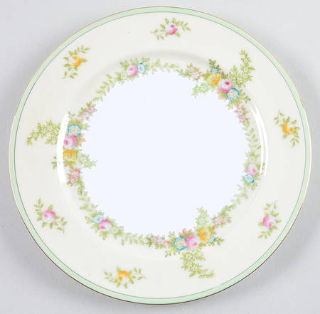 Malta (Green on Cream) Salad Plate