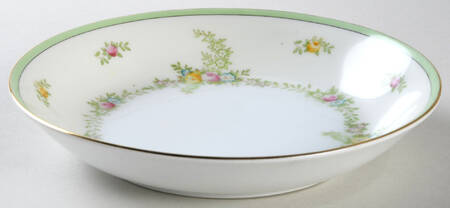 Malta (Green on Cream) Coupe Soup Bowl
