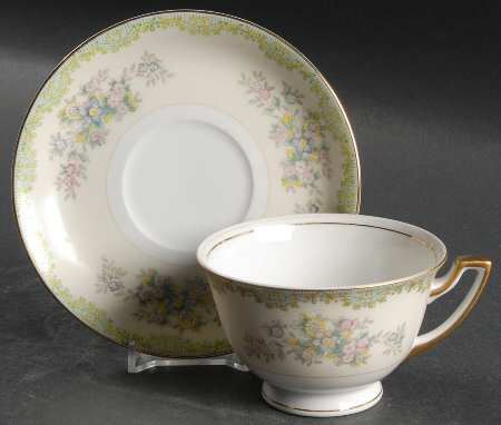 Marie  Footed Cup & Saucer Set