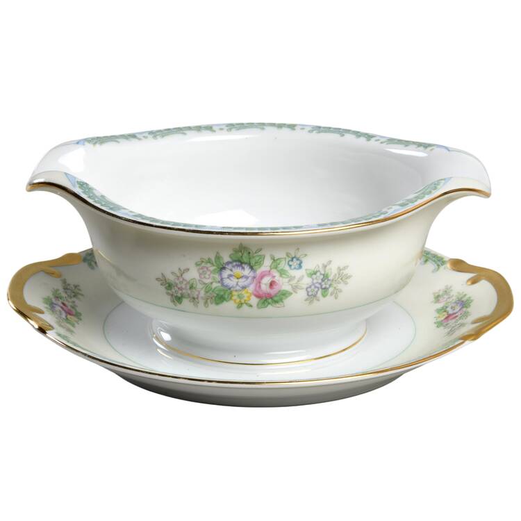 MEI100 Gravy Boat with Attached Underplate