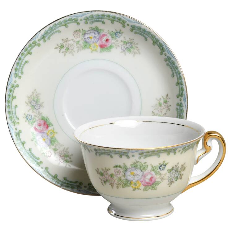 MEI100 Footed Cup & Saucer Set