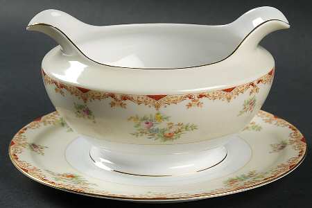 MEI106 Gravy Boat with Attached Underplate