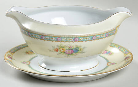 MEI130 Gravy Boat with Attached Underplate