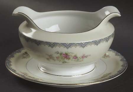 MEI213 Gravy Boat with Attached Underplate by Meito